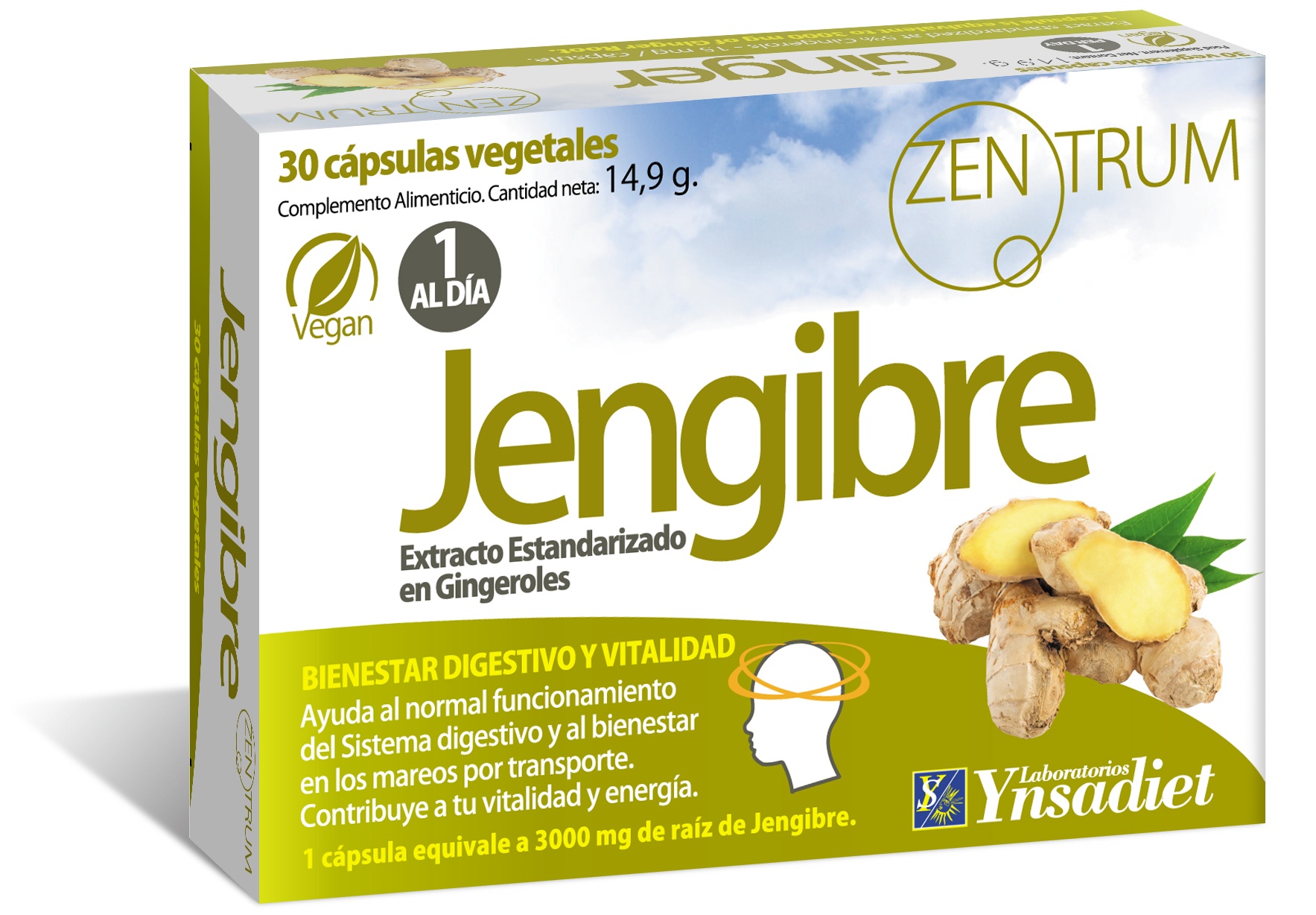 JENGIBRE 30 CAPS ZENTRUM YNSADIET - Centro Dietético Escaleritas