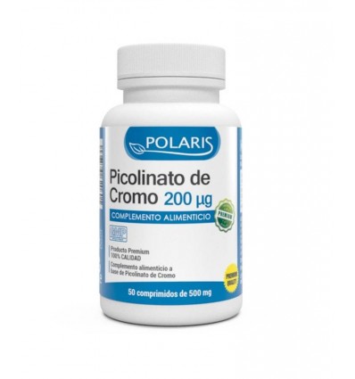 PICOLINATO DE CROMO 200 MCG 50 COMPRIMIDOS POLARIS - Centro Dietético Escaleritas