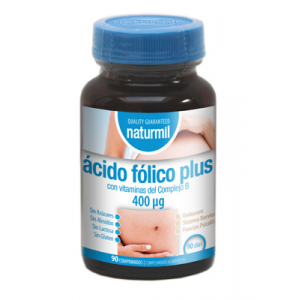ACIDO FOLICO PLUS COMPLEJO B 400 MCG 90 COMPR NATURMIL - Centro Dietético Escaleritas