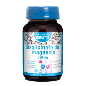 BISGLICINATO DE MAGNESIO 750MG 90 COMPRIMIDOS NATURMIL - Centro Dietético Escaleritas
