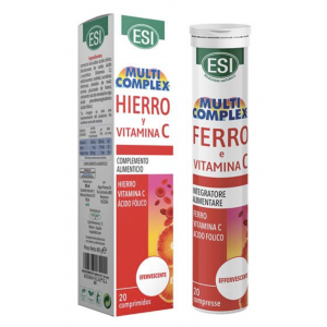HIERRO + VITAMINA C EFERVESCENTE 20 COMP - Centro Dietético Escaleritas