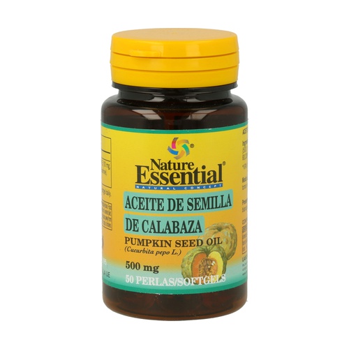 ACEITE DE SEMILLA DE CALABAZA 50 PERLAS 500 MG NATURE - Centro Dietético Escaleritas