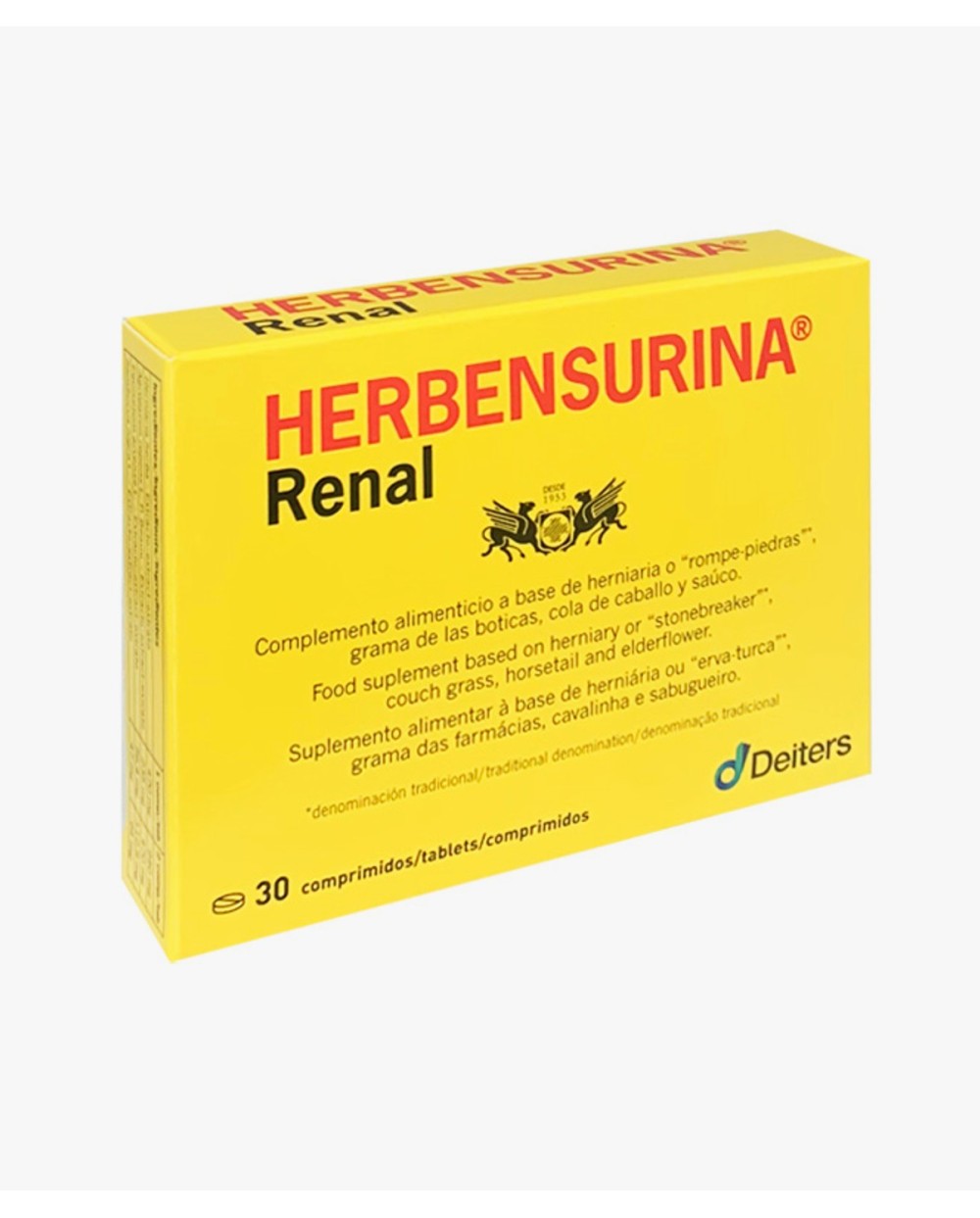 HERBENSURINA RENAL 30 COMPRIMIDOS - Centro Dietético Escaleritas