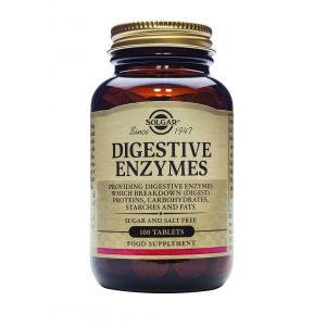 ENZIMAS DIGESTIVAS 100 TABLETAS SOLGAR - Centro Dietético Escaleritas