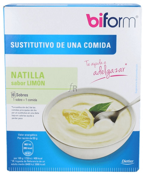 NATILLAS BIFORM LIMON  6 SOBRES - Centro Dietético Escaleritas