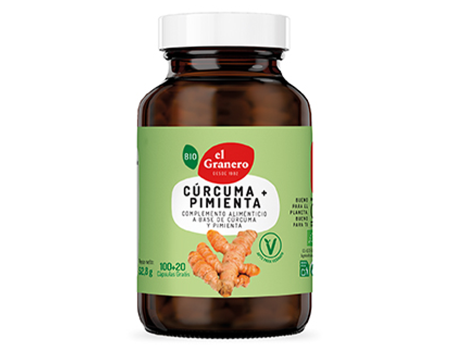 CURCUMA + PIMIENTA BIO 100+20 GRANERO - Centro Dietético Escaleritas
