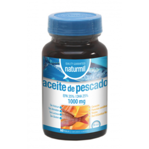 ACEITE  PESCADO OMEGA 3 1000 MG 60 PERLAS NATURMIL - Centro Dietético Escaleritas