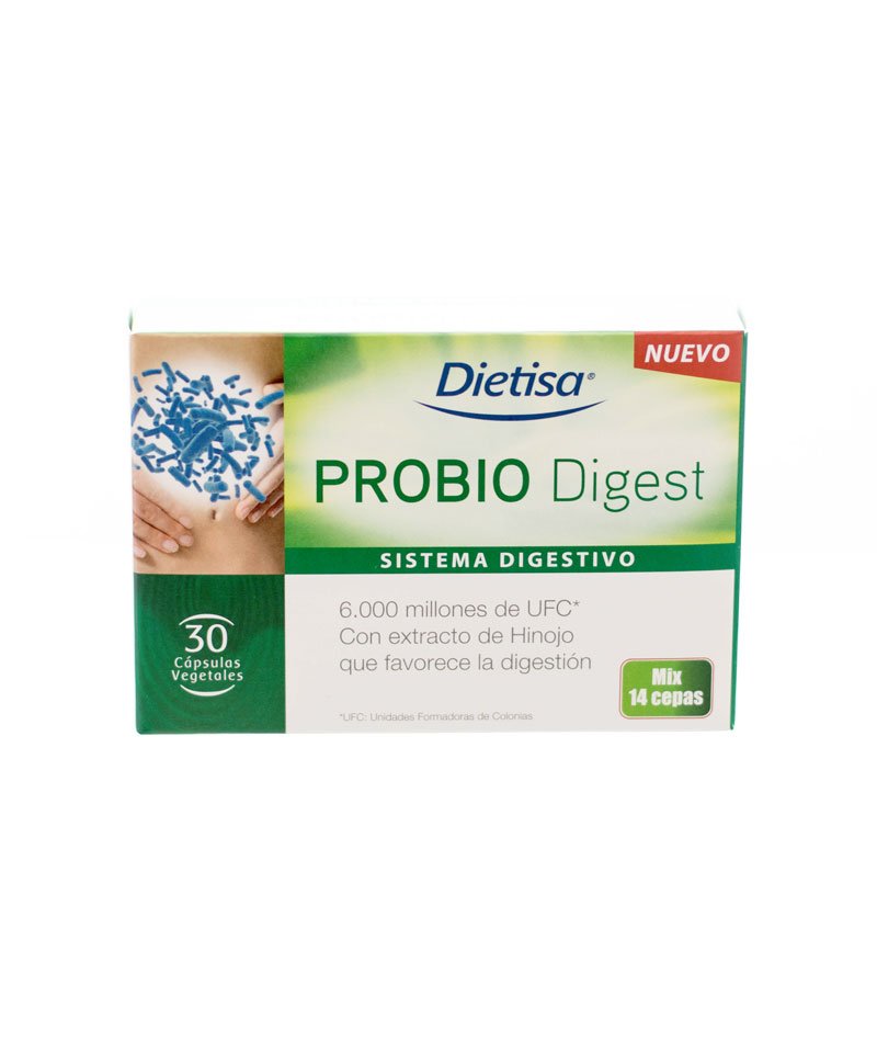 PROBIO DIGEST 30 CAPSULAS DIETISA - Centro Dietético Escaleritas