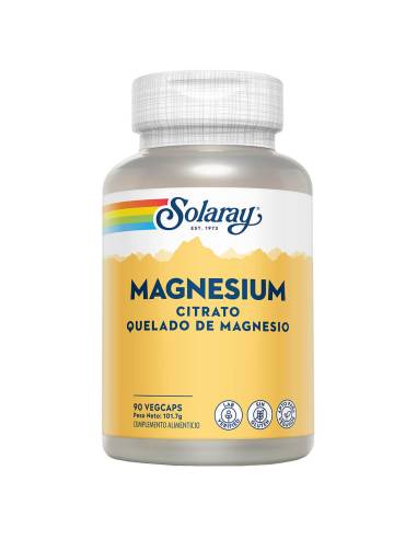 MAGNESIO CITRATO QUELADO 90 CAPS SOLARAY - Centro Dietético Escaleritas