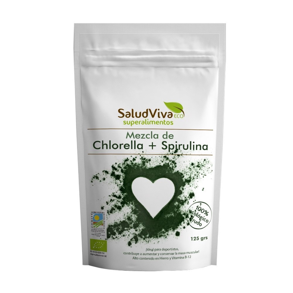 CLORELLA Y ESPIRULINA POLVO 125 GRS ECO SALUD VIVA - Centro Dietético Escaleritas