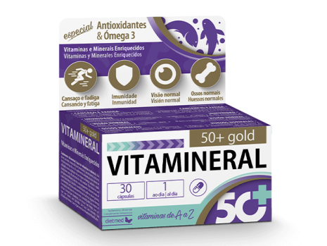VITAMINERAL 50+ GOLD 30 CAPS - Centro Dietético Escaleritas