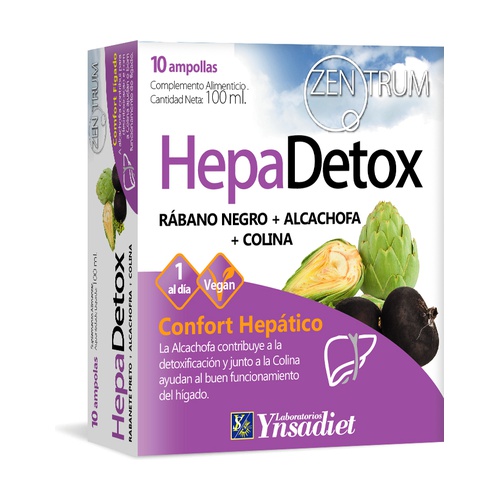 HEPADETOX 10 AMP YNSADIET - Centro Dietético Escaleritas